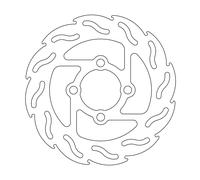 Moto-master Flame Yamaha 110302 Rear Brake Disc Argento