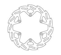 Moto-master Flame 110831 Rear Brake Disc Argento