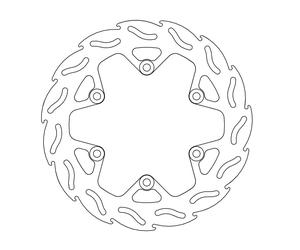 Disco freno serie Flame posteriore MOTO-MASTER 245 mm 110225