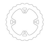 Moto-master Nitro Contoured Kawasaki/suzuki 110643 Brake Disc Argento