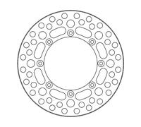 Moto-master Vintage Kawasaki 110827 Rear Brake Disc Argento