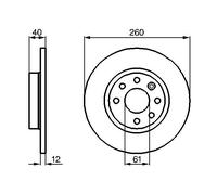 BOSCH 0 986 478 386 Disco freno