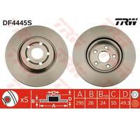 Disco freno singolo ventilato anteriore TRW DF4445S