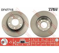 TRW Tirante sterzo assiale JAR1259 SLK200 04>