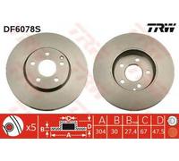 TRW DF6078S Disco freno