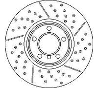 Disco freno singolo ventilato anteriore TRW DF6604S