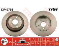 Disco freno singolo ventilato posteriore TRW DF4979S