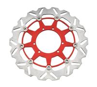 Disco Freno Supporto pinza freno a disco flottante anteriore da 260 mm e 320 mm, adatto per Honda CR CRF 250R 450R 250X 450X 450RX 2002-2022(320mm Red Disk)