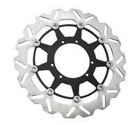 Disco Freno Supporto pinza freno a disco flottante anteriore da 260 mm e 320 mm, adatto per Honda CR CRF 250R 450R 250X 450X 450RX 2002-2022(320mm Black Disk)