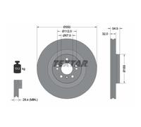 Disco freno TEXTAR 92150705 anteriore, ventilato, altamente carbonizzato, 1 Pezzo