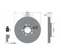 Disco freno TEXTAR 92230103 anteriore, ventilato, 1 Pezzo