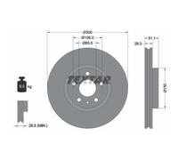 TEXTAR 92268605 Disco freno