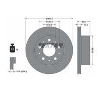Disco freno TEXTAR 92284303 posteriore, ventilato, 1 Pezzo