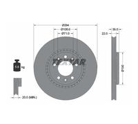 Disco freno TEXTAR 92287103 posteriore, ventilato, 1 Pezzo
