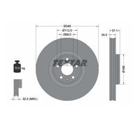 Disco freno TEXTAR 92289305 anteriore, ventilato, altamente carbonizzato, 1 Pezzo
