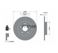 Disco freno TEXTAR 92301303 posteriore, pieno, 1 Pezzo