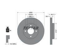TEXTAR 92303703 Disco freno