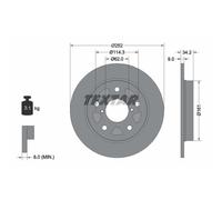 TEXTAR 92305703 Disco freno per SUZUKI