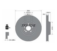 TEXTAR 92306005 Disco freno