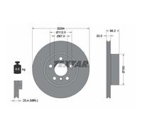 Disco freno TEXTAR 92327005 anteriore, ventilato, altamente carbonizzato, 1 Pezzo