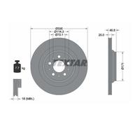 Disco freno TEXTAR 92343303 posteriore, ventilato, 1 Pezzo