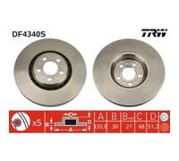 TRW DF4340S Disco freno