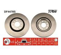 TRW Dischi Freno DF4478S Freni a Disco,Dischi Dei Freni JEEP,ALFA ROMEO,CHEROKEE (KL),GIULIETTA (940),159 Sportwagon (939),159 (939),Brera (939_)