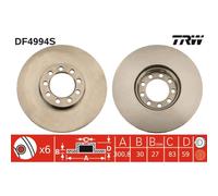 TRW Disco freno DF4994S, 1 pezzo