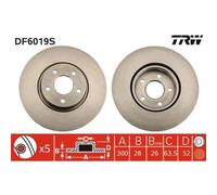 TRW DF6019S Disco freno