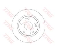 Disco freno TRW DF6704 posteriore, pieno, altamente carbonizzato, 1 Pezzo