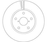 Disco freno TRW DF6727S anteriore, ventilato, 1 Pezzo