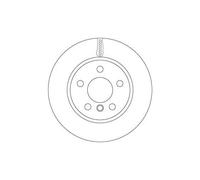 Disco freno TRW DF6799 anteriore, ventilato, 1 Pezzo