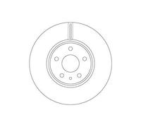 2X Discofreno Trw DF6811 per Ford Assale Anteriore