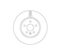 Disco freno TRW DF6820 anteriore, ventilato, 1 Pezzo