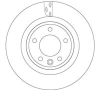 Disco freno TRW DF6956S posteriore, ventilato, 1 Pezzo