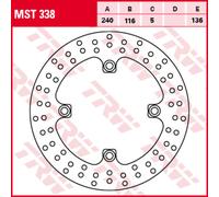 Disco freno TRW MST338, 1 Pezzo