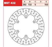 Disco freno TRW MST432, 1 Pezzo