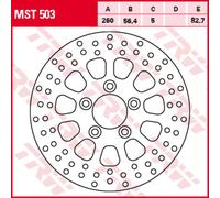 TRW Disco freno, posteriore MST503,DIAM.260 MM,FISSO
