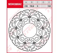 Disco freno TRW MSW208RAC Flotantte racing Suzuki GSX-S 1000 Ant. envio 72horas
