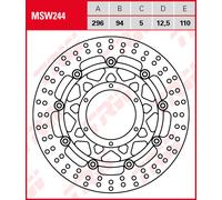 TRW MSW244 Disco freno