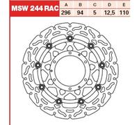 TRW MSW244RAC Disco freno