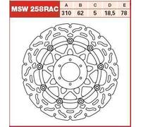 Disco freno TRW MSW258RAC per Honda CB 1.1 2001-2001