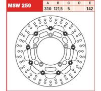 Disco freno TRW MSW259, 1 Pezzo