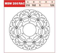 Disco freno TRW MSW266RAC, 1 Pezzo