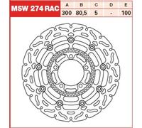 Disco freno TRW MSW274RAC, 1 Pezzo