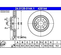 ATE Discofreno 24.0128-0144.1