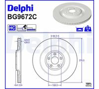 Disco freno ventilato BG9672C DELPHI per JAGUAR F-TYPE Coupé F-TYPE Cabriolet