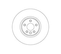 Disco freno ventilato DF6724S TRW