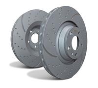 Disco freno ventilato Turbo Groove 2 pezzi per A5, A6 C7, A6 C8, A7, Q5, AUDI