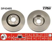 Disco freno VOLVO XC90 I 2.5 T AWD DF4340S (1set-1pz)